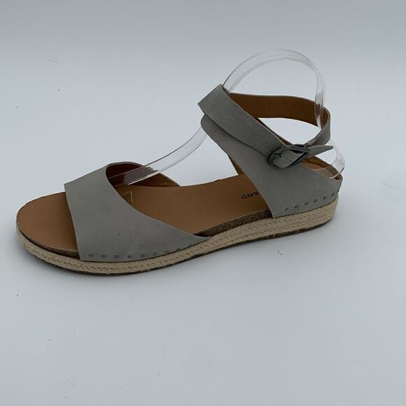 Lucky Brand Gladas leather ankle wrap open toe espadrilles sandals woman’s 11/43 - Picture 3 of 9